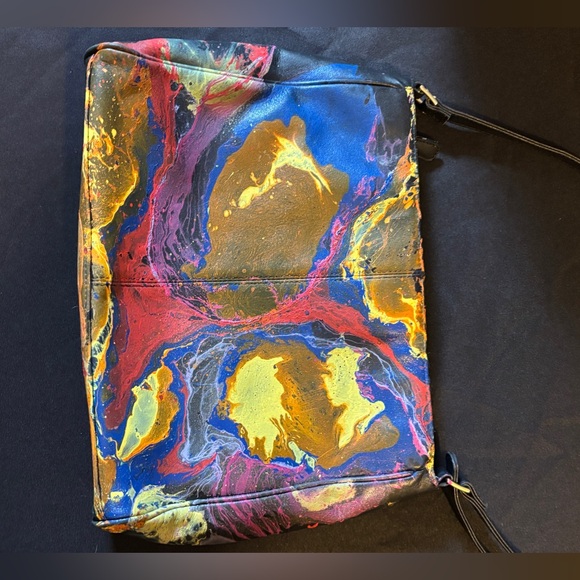 Giani Bernini Handbags - One-of-a-Kind Hydro Dipped Abstract Shoulder Bag – Custom Art Purs